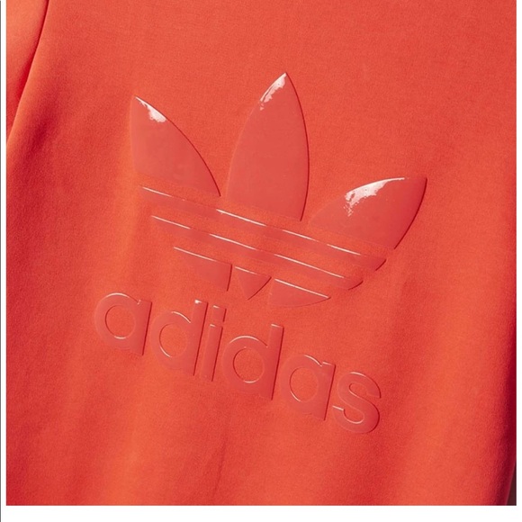 Adidas Originals Women Red Trefoil Logo Top - Picture 7 of 7